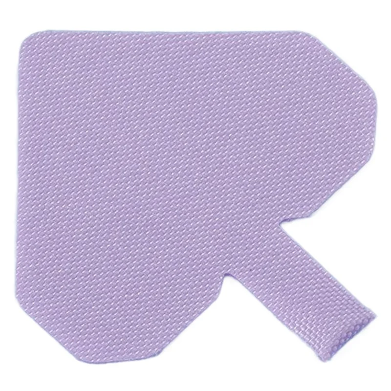 Nylon Phone Tether Tab 0.6mm Thick Heart Patch Phone Lanyard Tether Connector - Purple