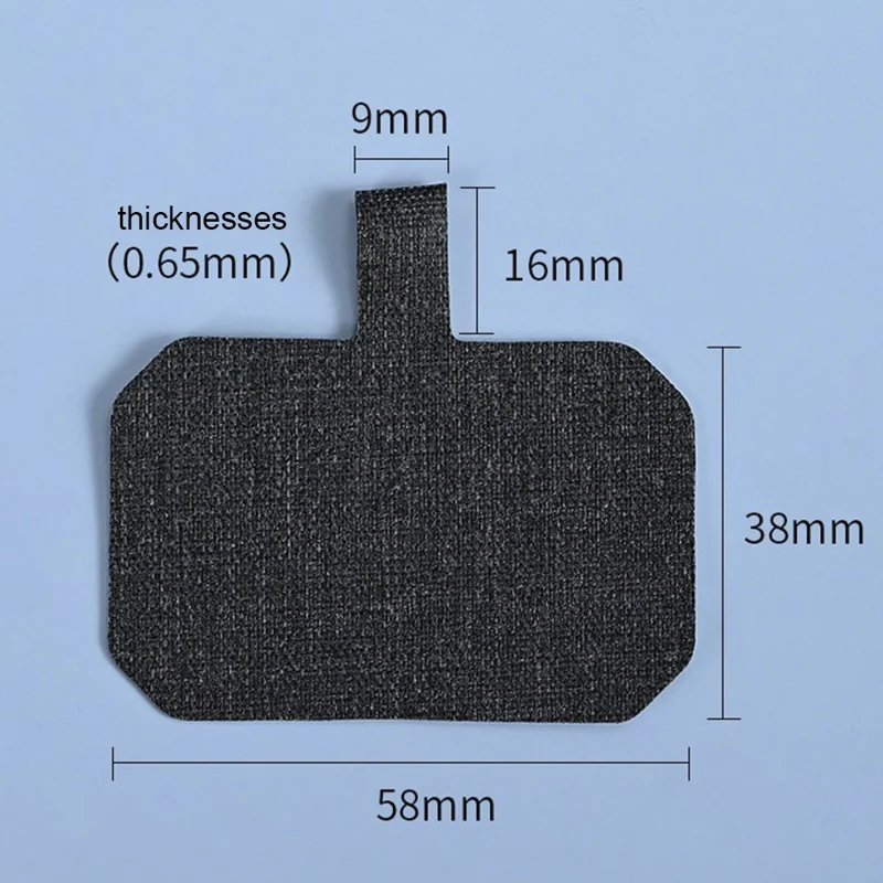 Phone Tether Tab Curing Fabric Cell Phone Lanyard Patch Replacement Part - Sapphire