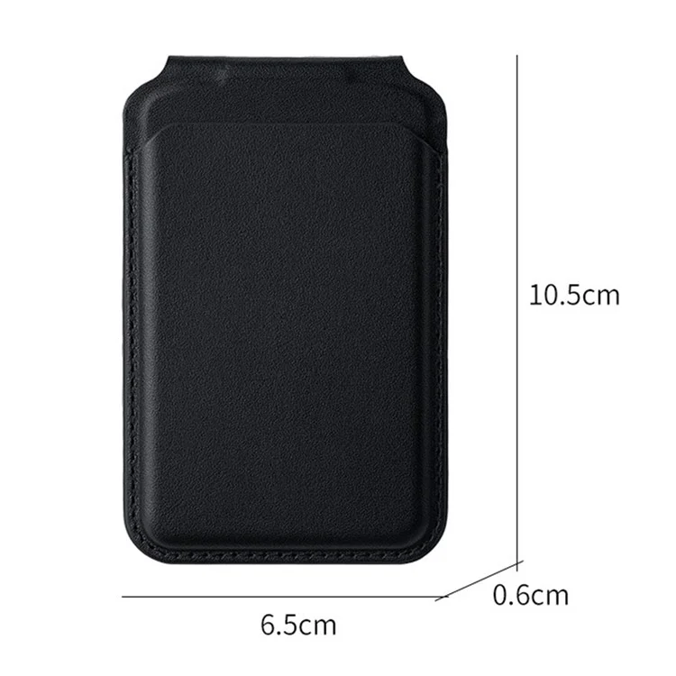 M66 Magnetic Card Holder Wallet Kickstand PU Leather Secure Bank Card Bag - Pink