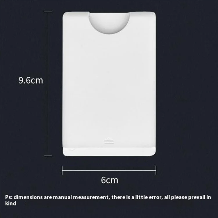 B72 Holder de la Tarjeta Magnética Compatible Con Bolsillo de Tarjeta de Crédito Magsafe ABS - Negro