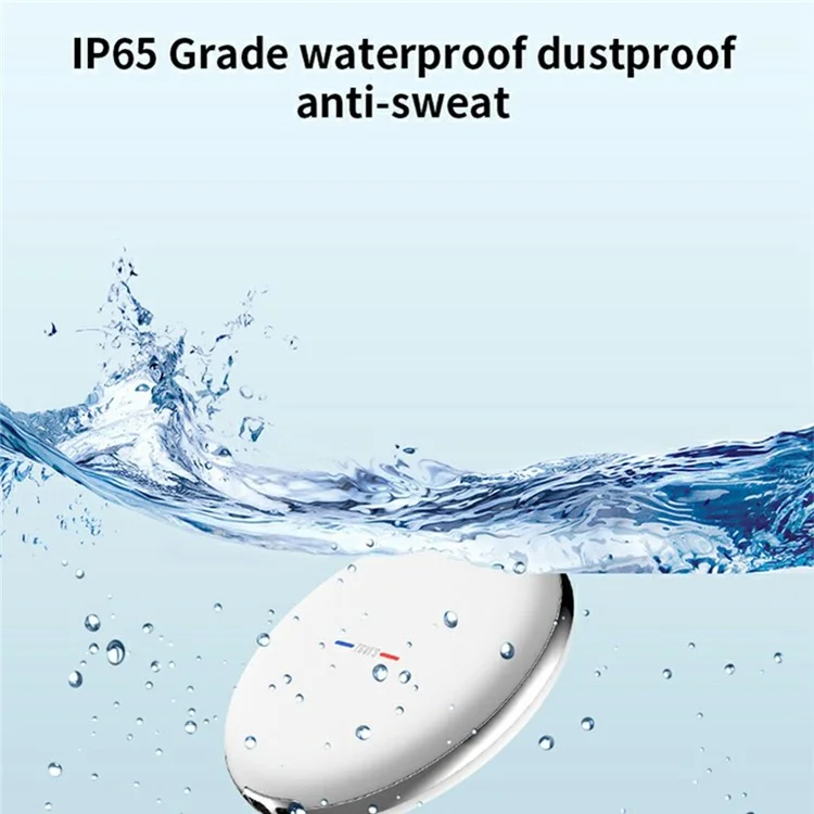 TGVI's Smart Tag GPS Anti-Lost Alarm Bluetooth-compatible Tracker Key Pet Finder Works with Apple Find My (for iOS Only) - White