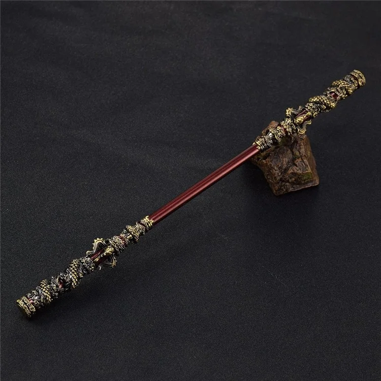 35 cm Wukong Spielwaffe Golden Cudgels Zink Alloy Requisis Game Collection Desk Room Dekoration - Bronze
