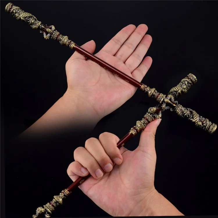 35 cm Wukong Spielwaffe Golden Cudgels Zink Alloy Requisis Game Collection Desk Room Dekoration - Bronze