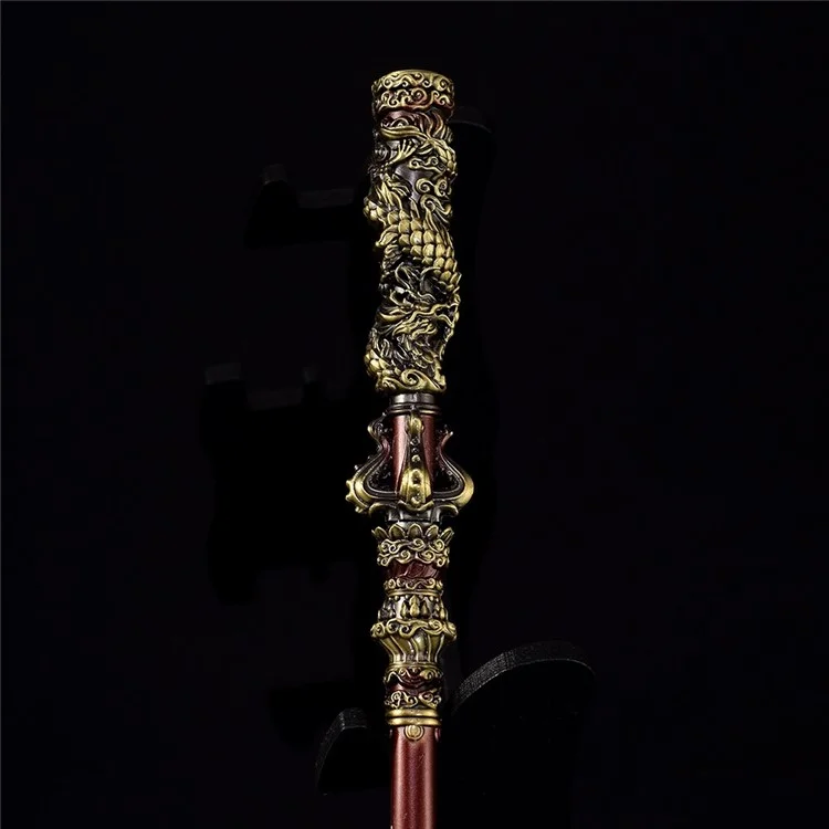 35 cm Wukong Spielwaffe Golden Cudgels Zink Alloy Requisis Game Collection Desk Room Dekoration - Bronze