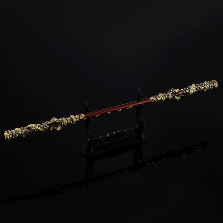 35 cm Wukong Spielwaffe Golden Cudgels Zink Alloy Requisis Game Collection Desk Room Dekoration - Bronze