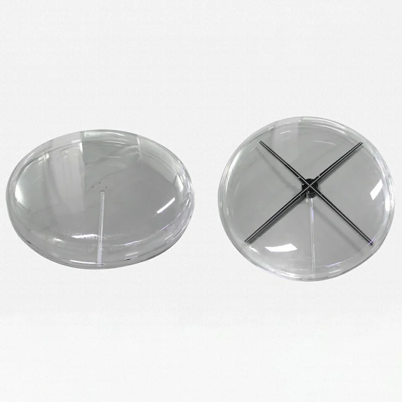 3D Holographic Projection Advertising Machine Protective Cover Transparent Acrylic for 42cm Fan