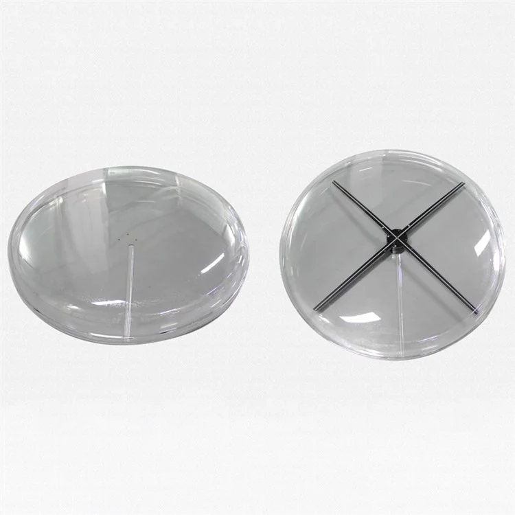 3D Holographic Projection Advertising Machine Protective Cover Transparent Acrylic for 56cm Fan