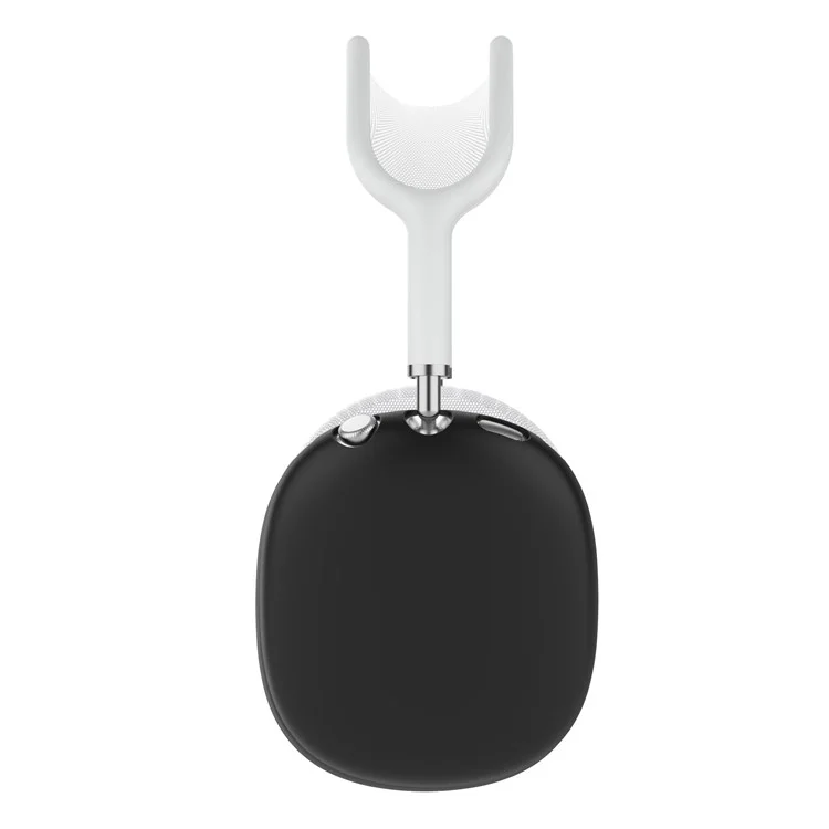 Silicone Case Cover for AirPods Max with USB-C Bluetooth-Compatible Headset Anti-Scratch Ear Pad Soft Shell Protectors - Black