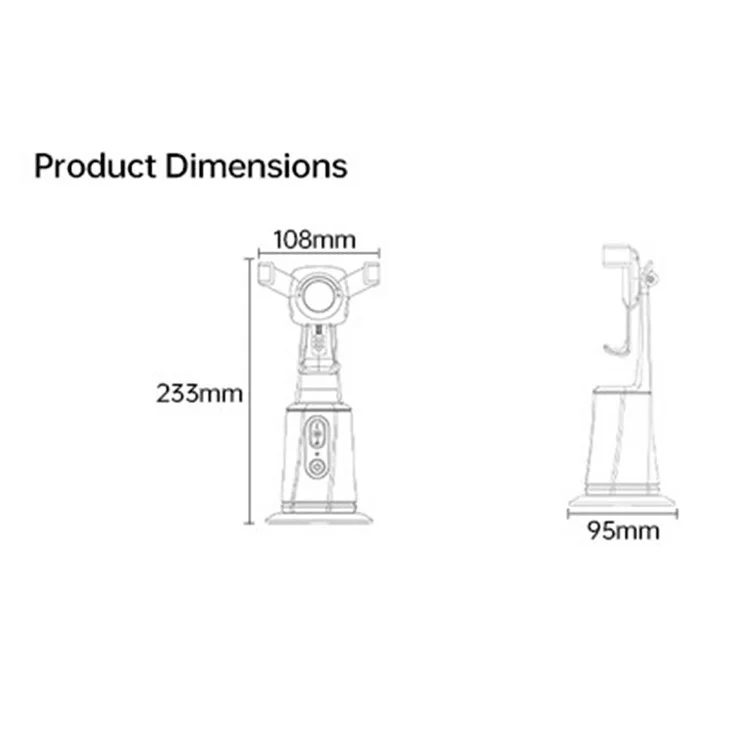 S1 Smart Al Tracking Gravity Sensing Gimbal Phone Holder Desktop Selfie Stabilizer