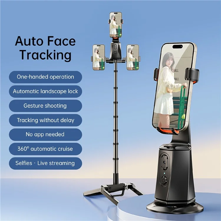 S1 Smart Al Tracking Gravity Sensing Gimbal Phone Holder Desktop Selfie Stabilizer