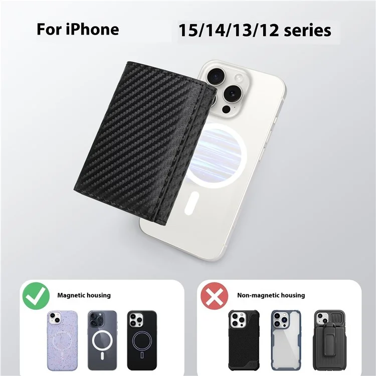 Bulk Purchasing LT-CC24112 For Men Trifold Wallet Metal Card Holder RFID Business Magnetic Phone Card Case