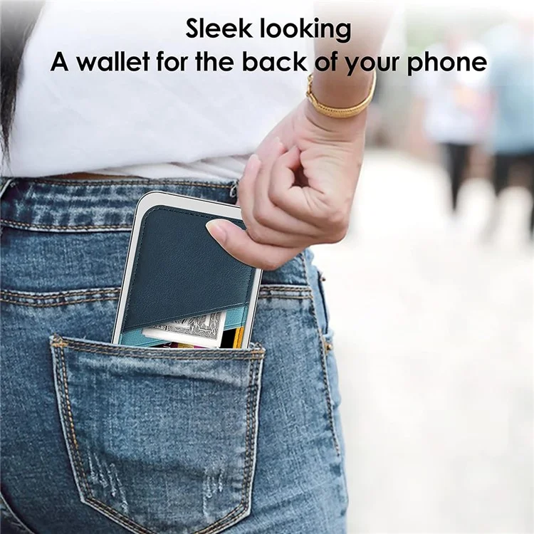 Magnetic card holder block support for iPhone 12-16 series cell phone, matched color design.