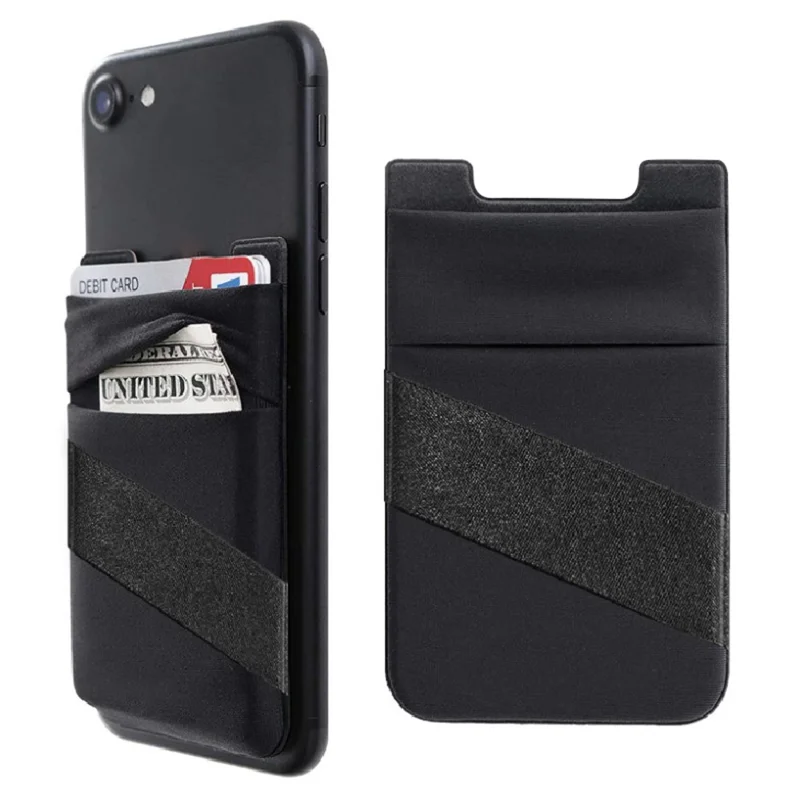 Bulk Purchasing Lycra Elastic Double Layer Wristband Phone Card Holder