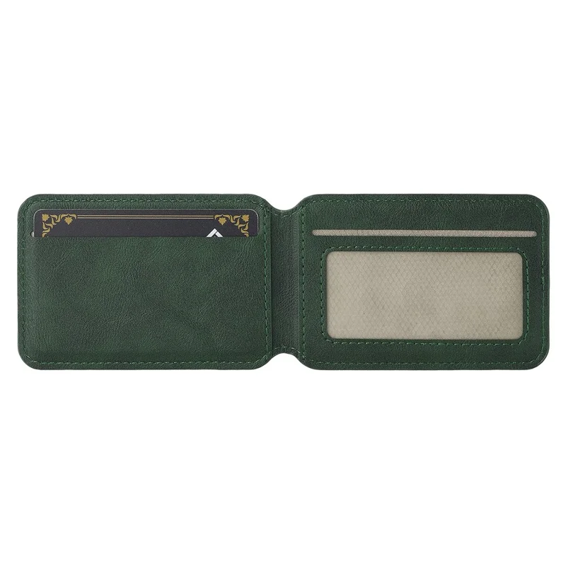 LC.IMEEKE Phone Magnetic Card Holder RFID Blocking Card Slots Leather Kickstand - Green