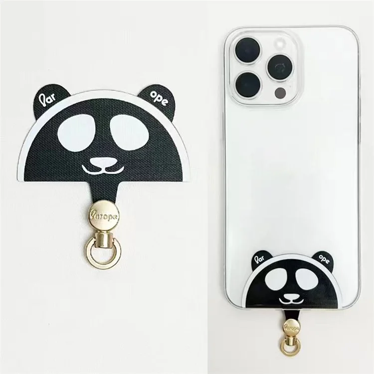 AROPE 6,5 cm Panda Design Cordino per telefono Patch di ricambio per custodia per telefono