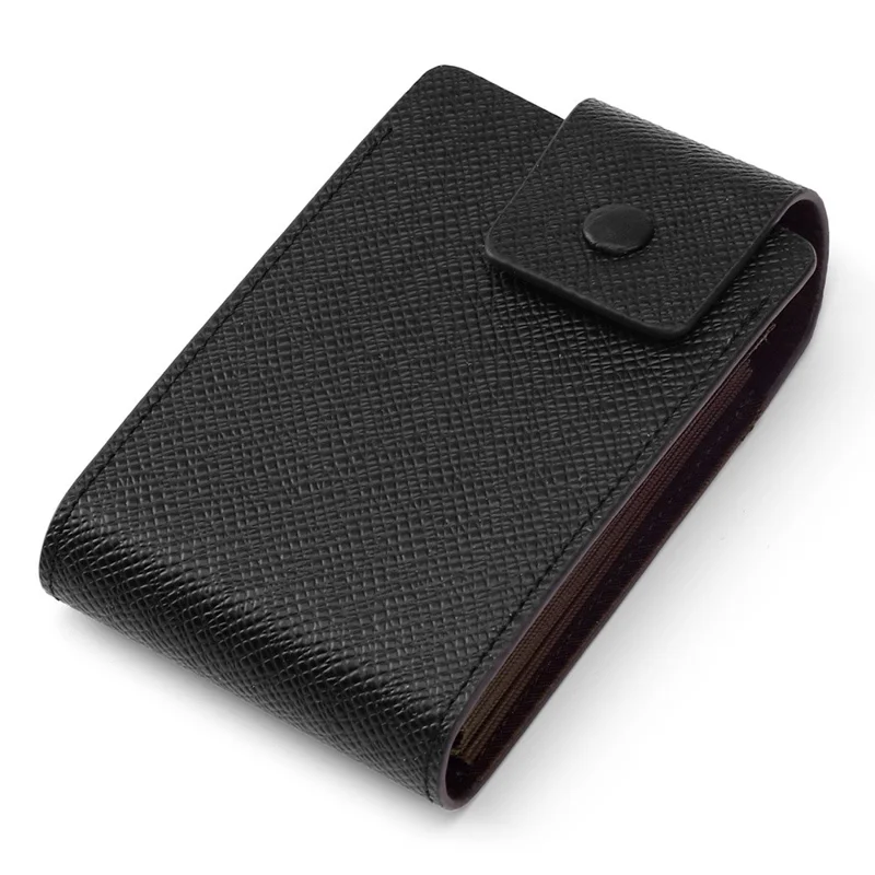 TP-8280 Multi-Function Card Holder Accordion Style Wallet 9 Card Slots 2 Utility Pockets Vertical Design - Black