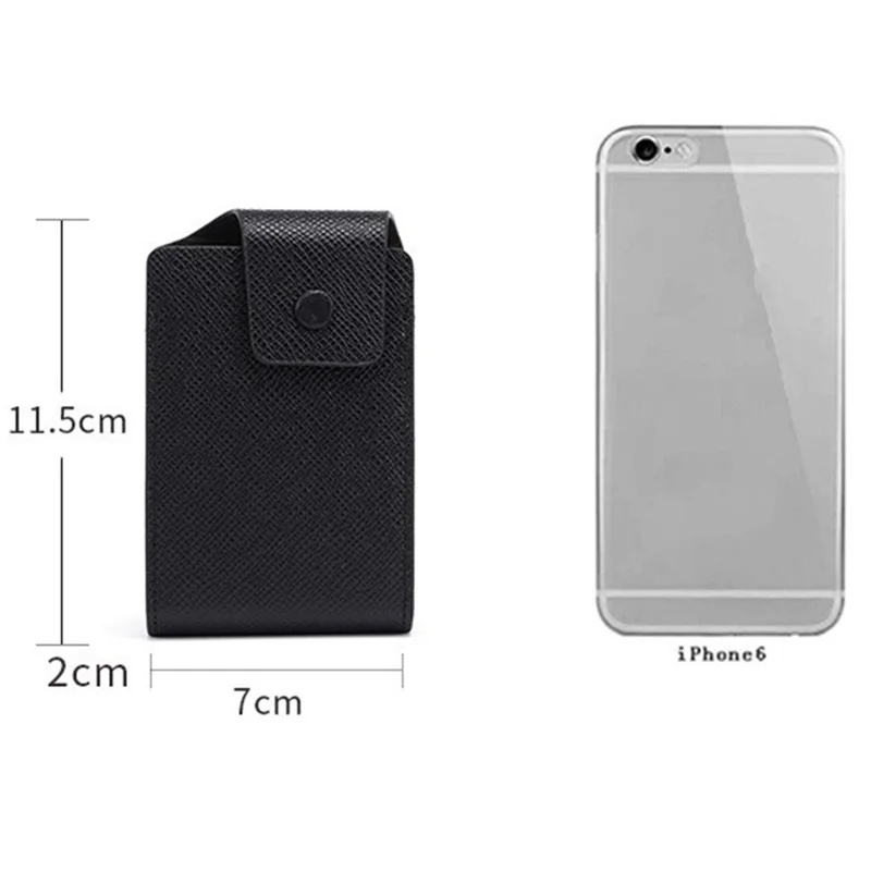 TP-8280 Multi-Function Card Holder Accordion Style Wallet 9 Card Slots 2 Utility Pockets Vertical Design - Black