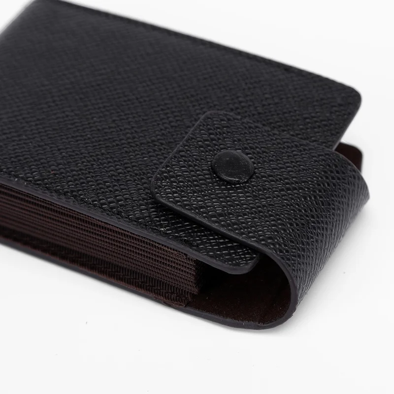 TP-8280 Multi-Function Card Holder Accordion Style Wallet 9 Card Slots 2 Utility Pockets Vertical Design - Black
