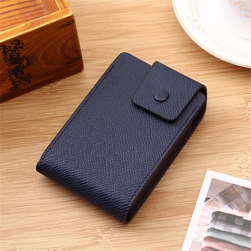 TP-8280 Multi-Function Card Holder Accordion Style Wallet 9 Card Slots 2 Utility Pockets Vertical Design - Blue