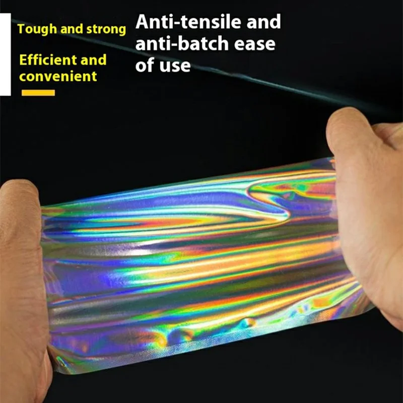 100Pcs / Pack 20x30cm Laser Design Self Sealing Bags Resealable Moistureproof Ziplock Bag