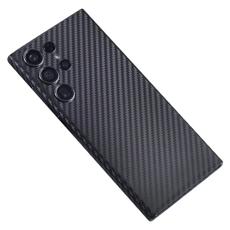 For Samsung Galaxy S24 Ultra Rear Screen Protector Pattern Design Phone Back Film Full Coverage Anti Scratch - 2D Carbon Fiber