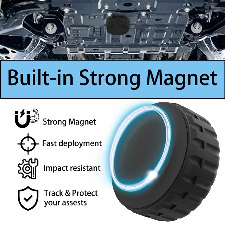 For AirTag Waterproof Case Strong Magnetic Hard PC Protective Tracker Holder Cover