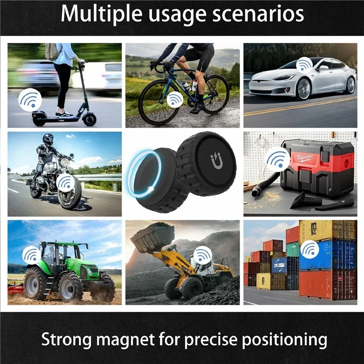 For AirTag Waterproof Case Strong Magnetic Hard PC Protective Tracker Holder Cover