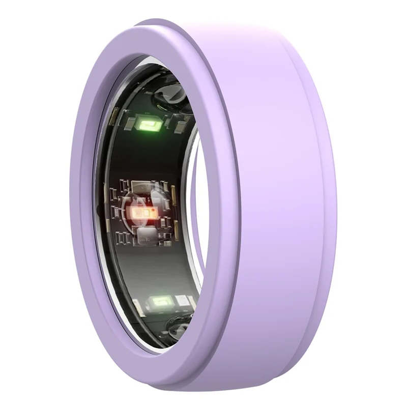For Samsung Galaxy Ring Silicone Protective Case Size M Fits Size 10 - 13 Smart Ring Cover - Lilac Purple