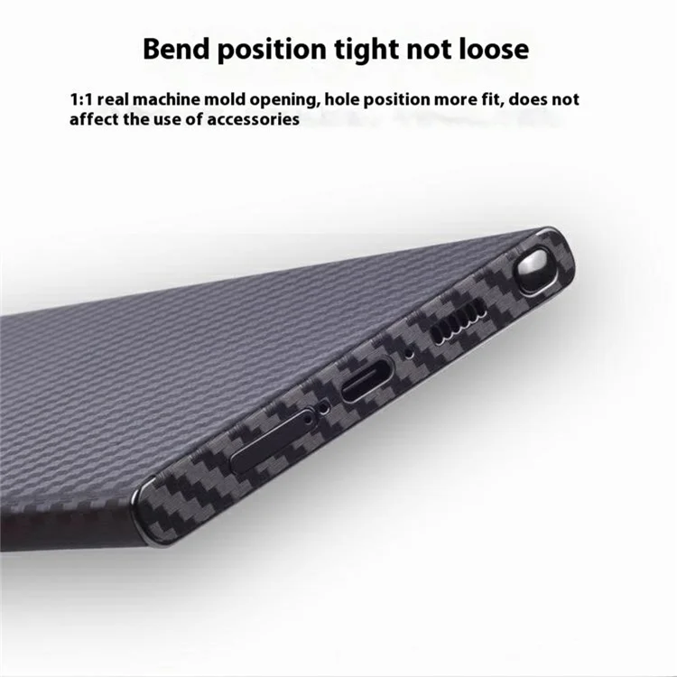 Protector de Pantalla Trasera para Samsung Galaxy S24 Ultra con Diseño de Patrón y Película Protectora para Teléfono con Caja de Cartón - Textura de Cuero
