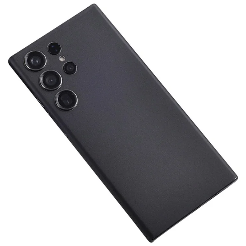 For Samsung Galaxy S24 Ultra Rear Screen Protector Pattern Design Phone Back Film with Paper Box - Matte Black