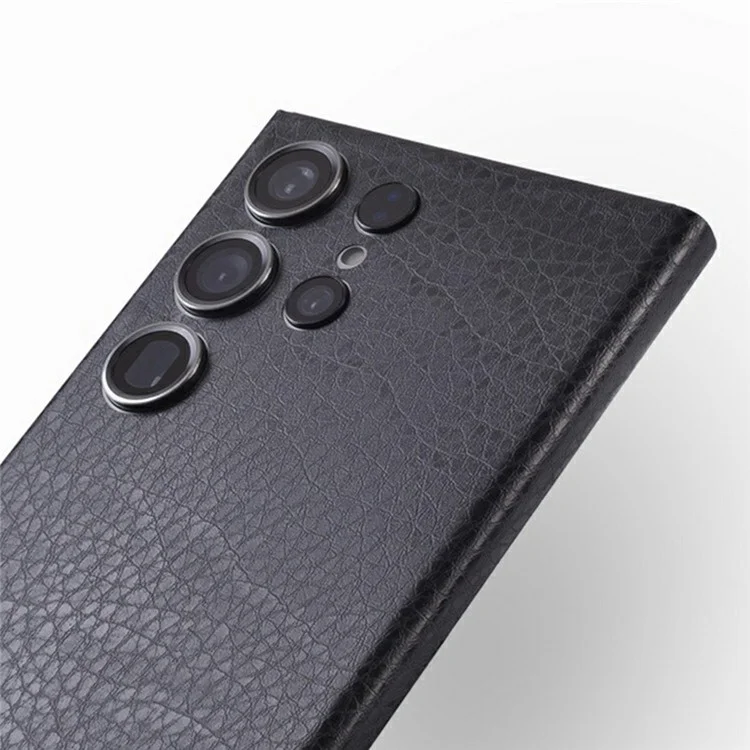 For Samsung Galaxy S24 Ultra Rear Screen Protector Pattern Design Phone Back Film with Paper Box - Fine Leather Texture