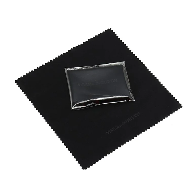 Pano de Limpeza de Microfibra 13 x 13cm 220GSM Toalhas para Celulares TVs Óculos Lentes de Câmera Monitores de Computador - Preto