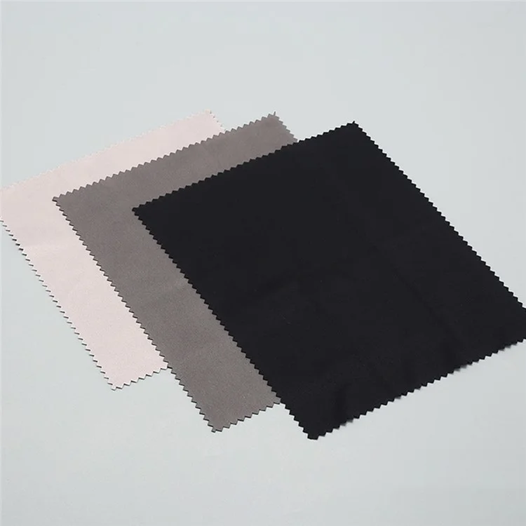 Pano de Limpeza de Microfibra 15 x 15cm 220GSM para Telefones, TVs, Óculos, Lentes de Câmera, Monitores de Computador - Branco e Cinza