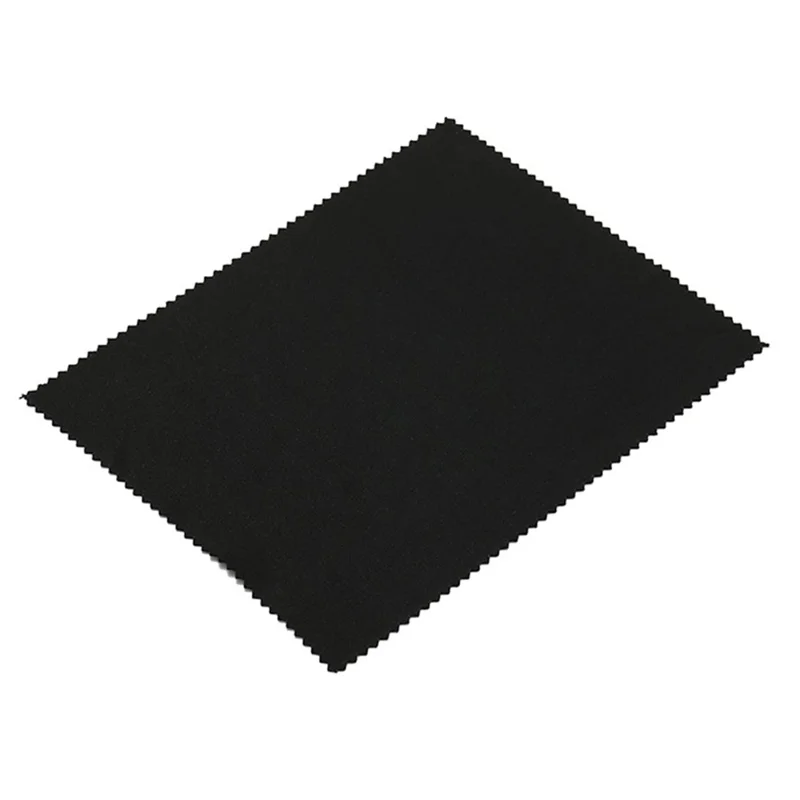 Microfiber Cleaning Cloth 15 x 15cm 220GSM Knitted Wipes for Phones Tvs Glasses Camera Lenses Computer Monitors - Black