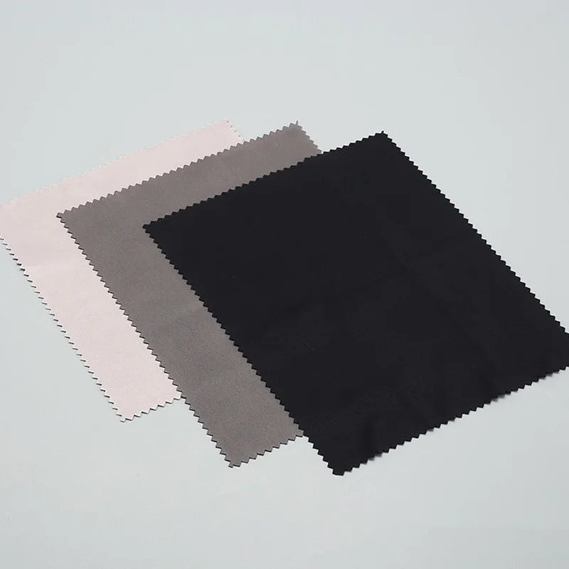 Microfiber Cleaning Cloth 15 x 15cm 220GSM Knitted Wipes for Phones Tvs Glasses Camera Lenses Computer Monitors - Black