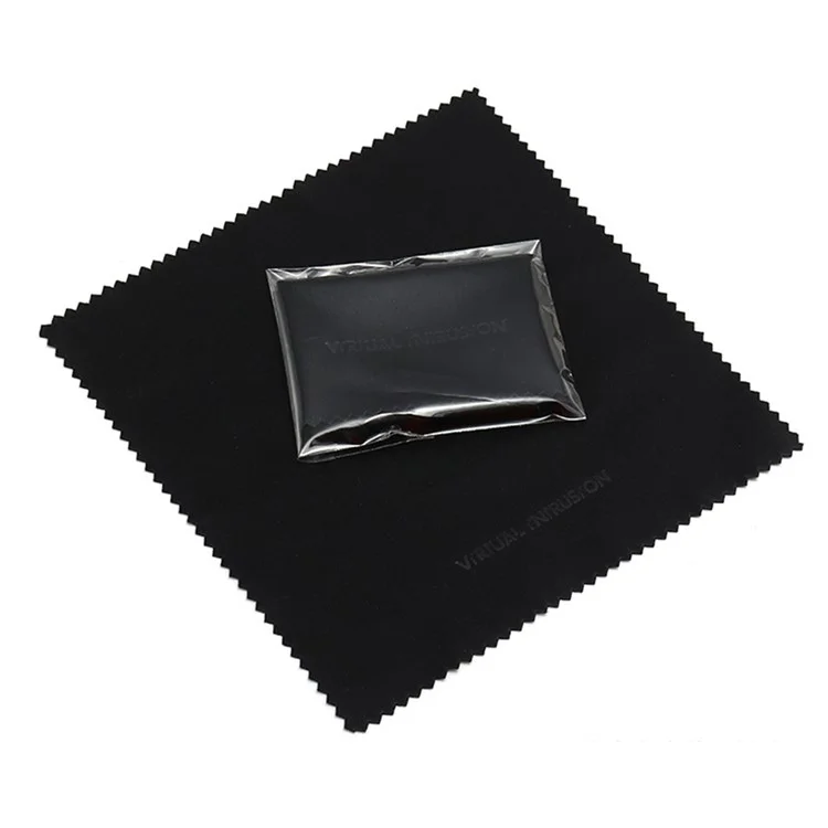 Pano de Limpeza de Microfibra 13 x 13cm 180GSM Panos de Malha para Celulares, TVs, Óculos, Lentes de Câmera, Monitores de Computador - Preto