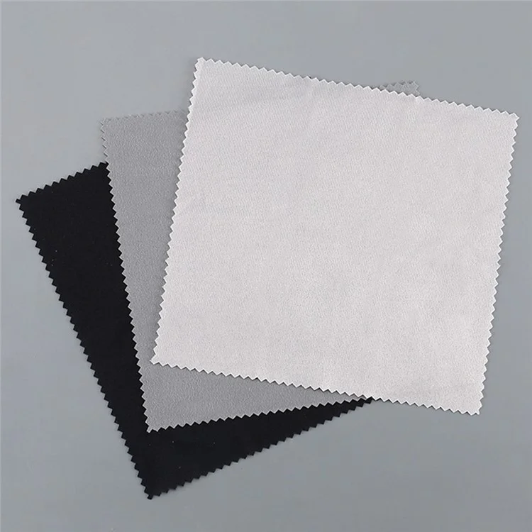 Pano de Limpeza de Microfibra 13 x 13cm 180GSM Panos de Malha para Celulares, TVs, Óculos, Lentes de Câmera, Monitores de Computador - Preto