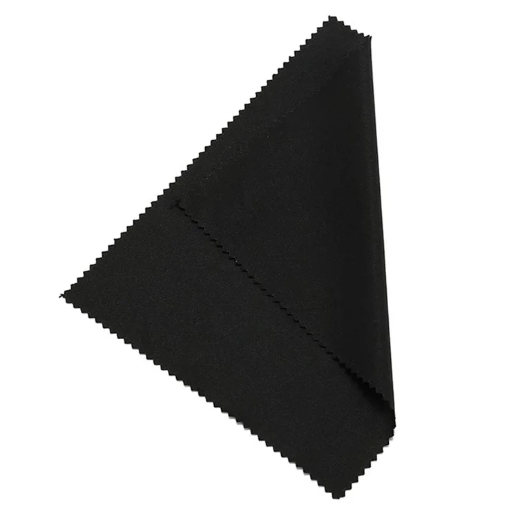 Pano de Limpeza de Microfibra 13 x 13cm 180GSM Panos de Malha para Celulares, TVs, Óculos, Lentes de Câmera, Monitores de Computador - Preto