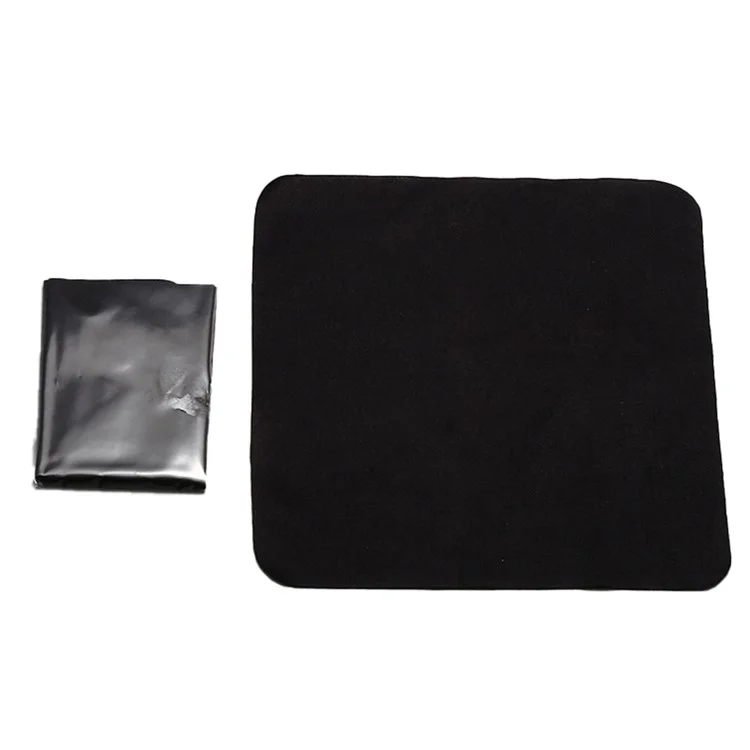 Pano de Limpeza de Camurça 15 x 15cm 220GSM Panos de Malha para Celulares, TVs, Óculos, Lentes de Câmera, Monitores de Computador - Preto