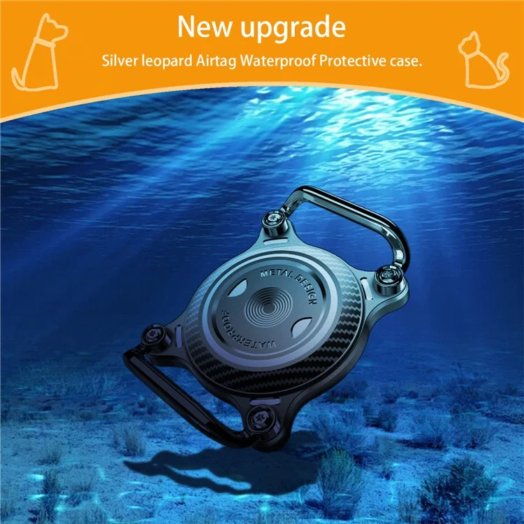 For AirTag Locator Protective Case Waterproof Shockproof Wireless Tracker Cover for Pets  /  Outdoor Use - White