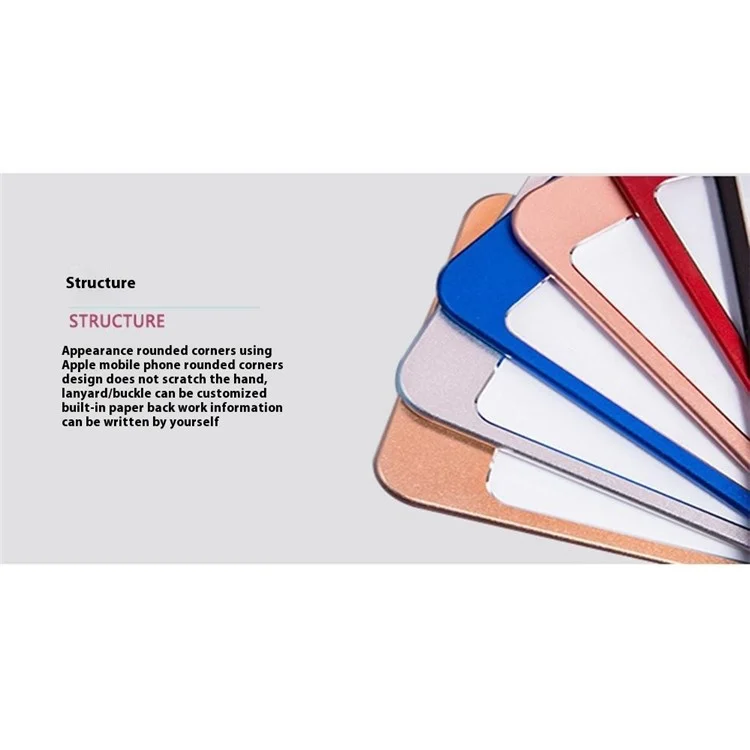 Aluminum Alloy ID Badge Holder with Lanyard Employee Work Card Vertical Case - Silver Stripe / S