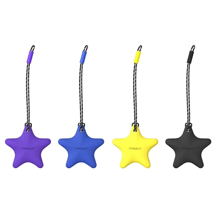 YOYOISLES 4 Peças Estojo Protetor para AirTag, Design em Formato de Estrela Suporte de Rastreador EVA com Cordão de Nylon