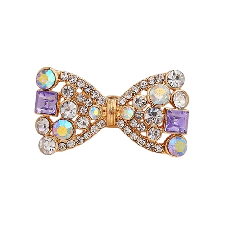 DIY Phone Case Charms Bow Decorations 3D Blinged Charms Accessory - Rhinestone / White