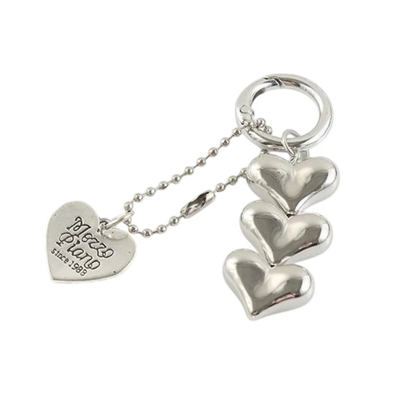 DIY Heart Pendant Phone Case Chain for AirPods Protective Cover Charm Accessories