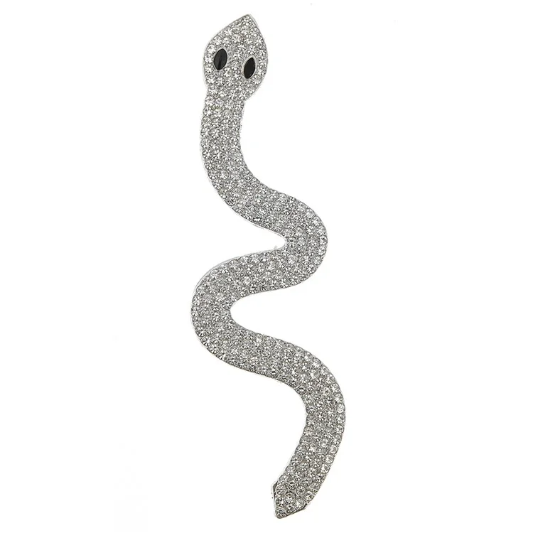 Encantos para Capas de Celular DIY - Decoração em Formato de Cobra com Liga Metálica e Strass para Artesanato Manual