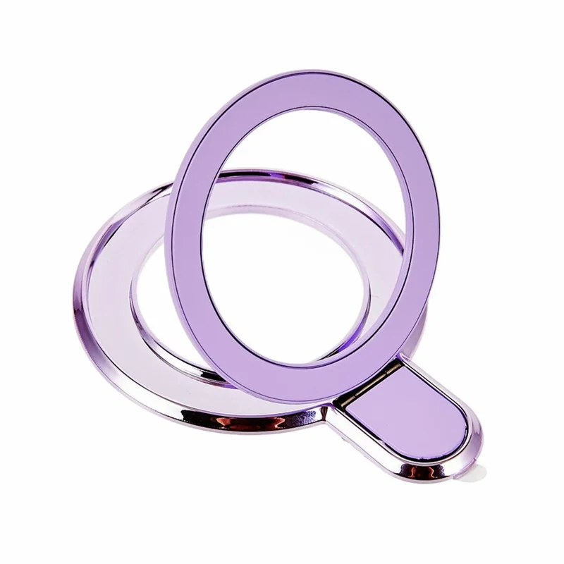 Phone Case Metal Kickstand Holder Adhesive Back for Mobile Devices - Purple
