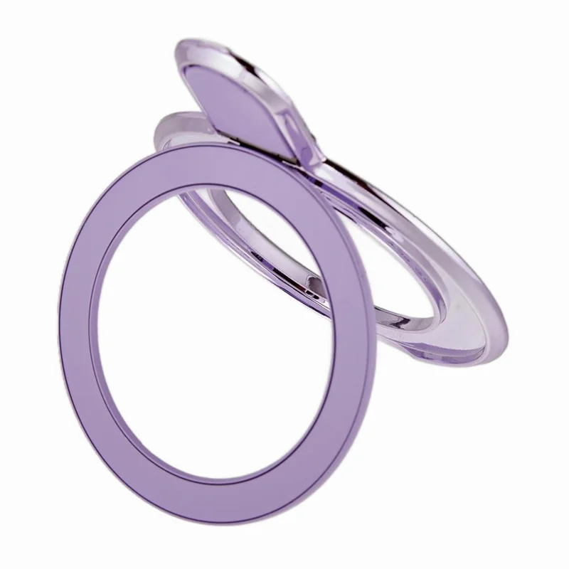 Phone Case Metal Kickstand Holder Adhesive Back for Mobile Devices - Purple