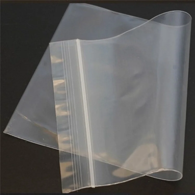 100 Bolsas (Unidades) de 45x55 cm Gruesas de PE Reutilizables, Transparentes para Conservación y Congelación de Alimentos, 0,16 mm de Grosor