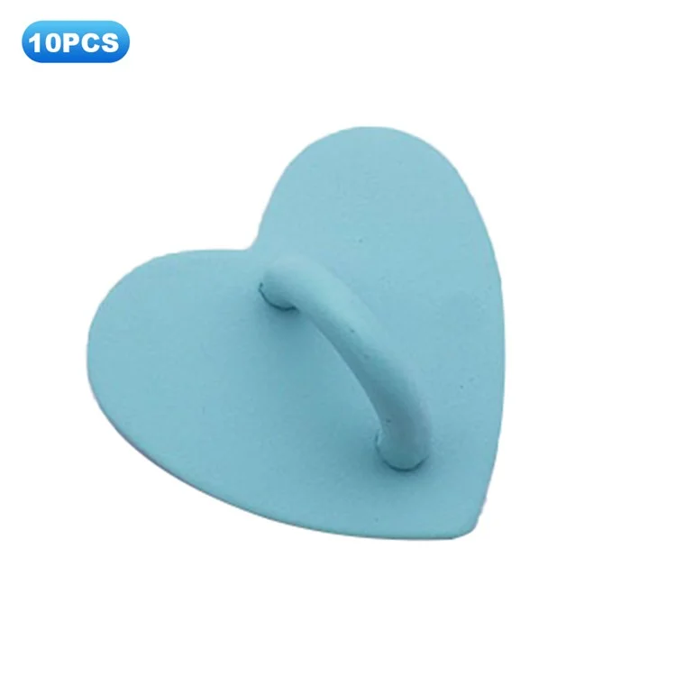 10 Pezzi / Confezione Ciondolo per Telefono Charm Gancio Cuore Carino per Nappine Accessori Fai-da-Te Impugnatura Ciondoli Telefono - Verde Chiaro