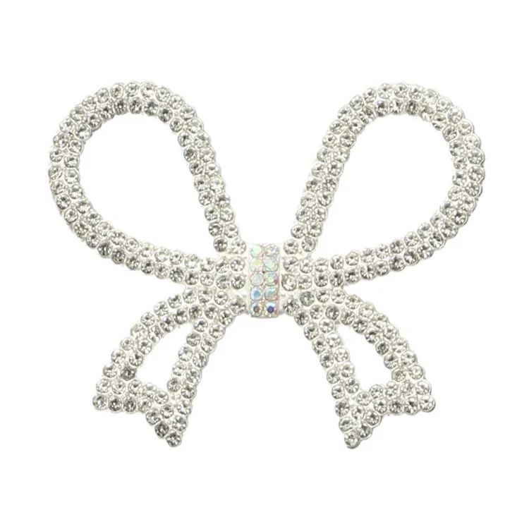 Acessório para Capa de Celular DIY Laço de Borboleta Grande com Pingente de Metal e Strass